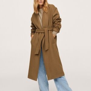 Mango Wool Oversized Coat